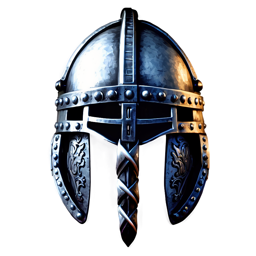 Hand-drawn Viking Helmet Png 06132024 PNG image