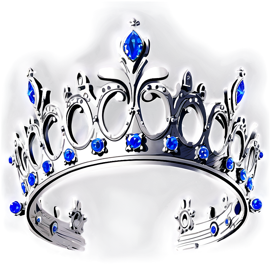 Hand-drawn White Crown Png Elw PNG image