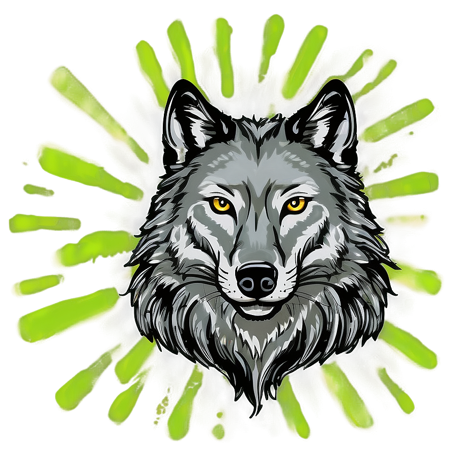 Hand-drawn Wolf Face Outline Png 63 PNG image