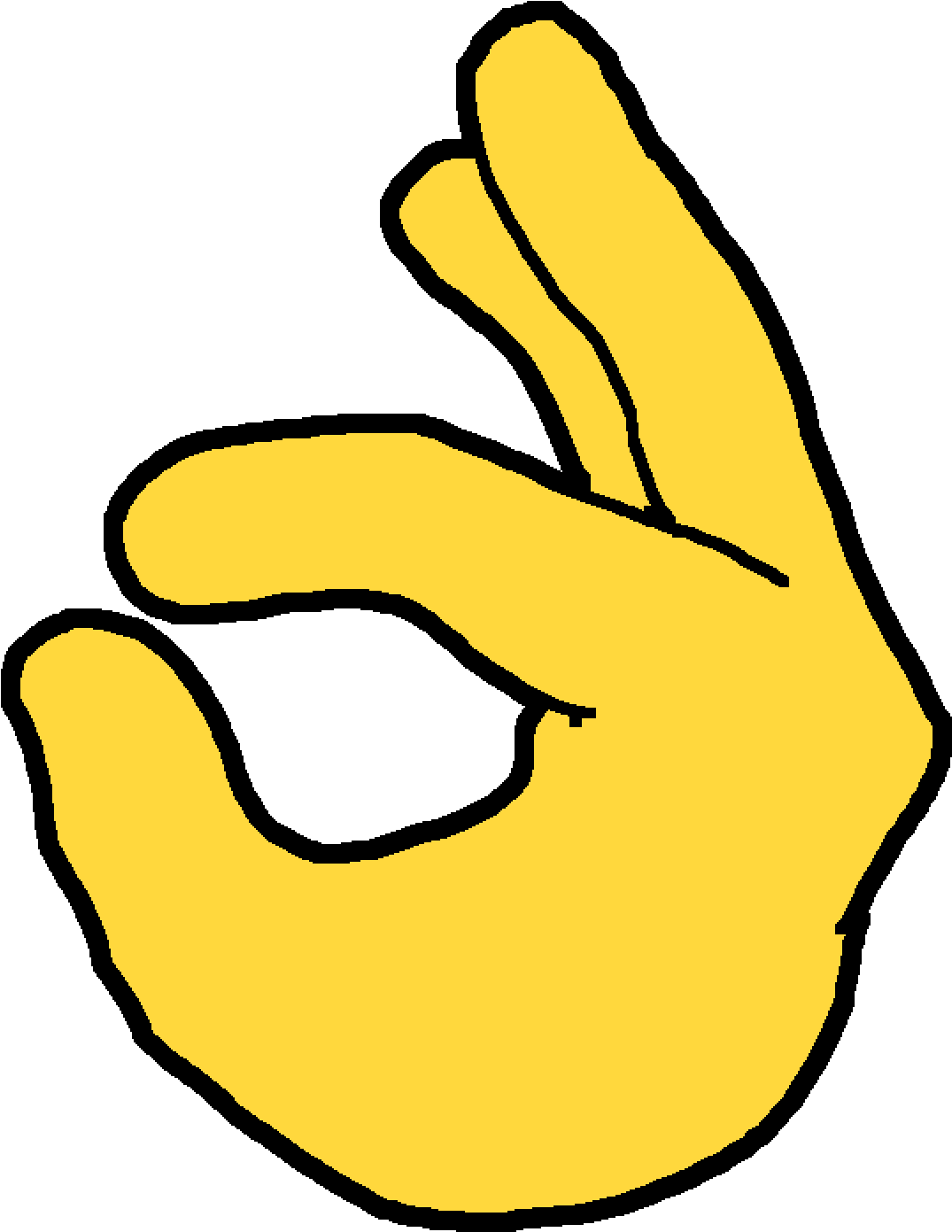 Hand Gesture O K Sign Illustration PNG image