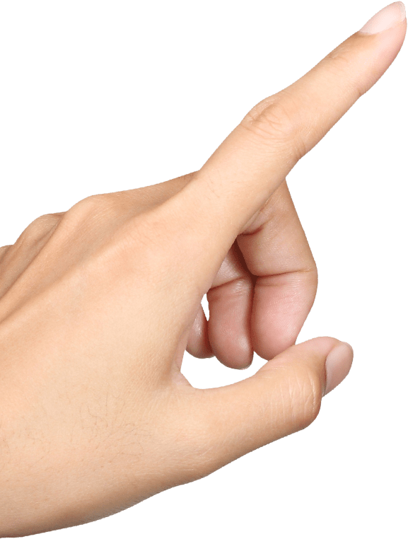 Hand Gesture Pointing Index Finger PNG image