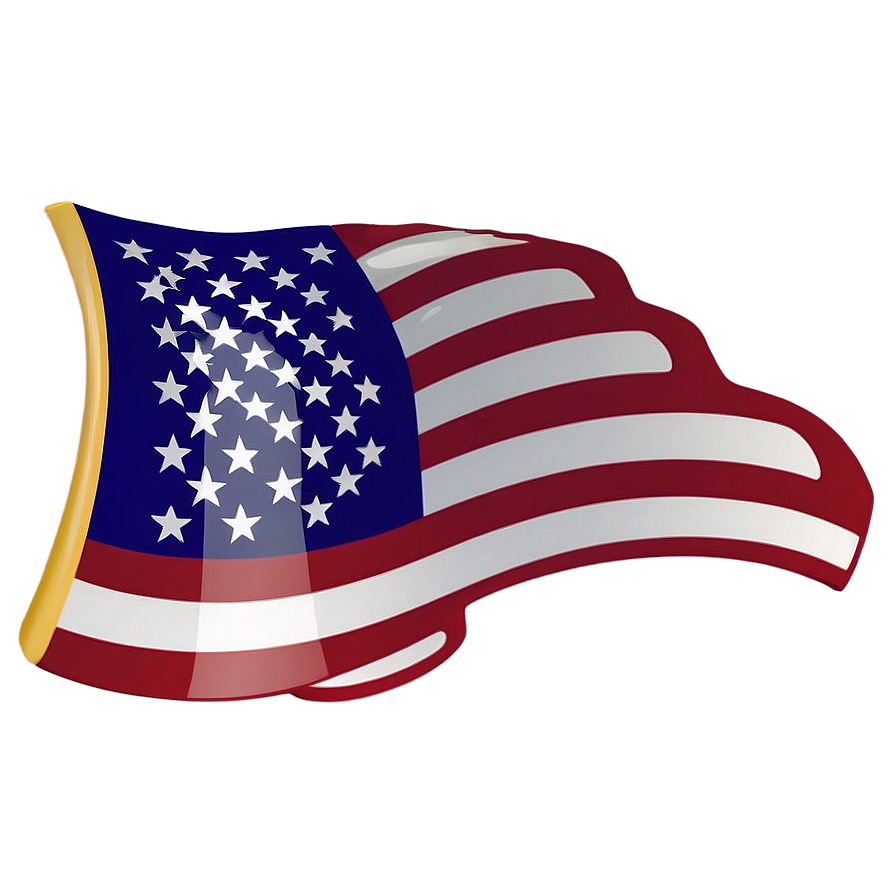 Hand-held American Flag Png Graphic 04302024 PNG image