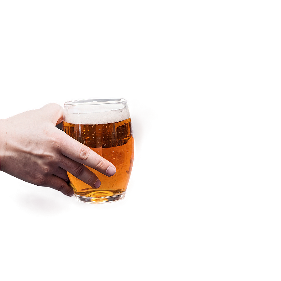 Hand Holding Beer Glass Png 06262024 PNG image