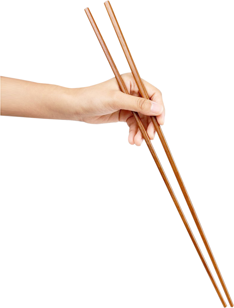 Hand Holding Chopsticks PNG image