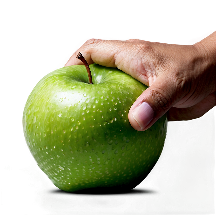 Hand Holding Green Apple Png Mqn PNG image