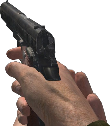 Hand Holding Gun_ Closeup PNG image