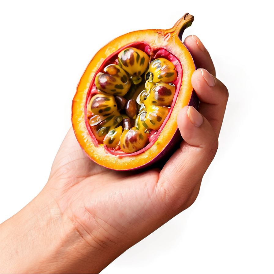 Hand Holding Passion Fruit Png 16 PNG image