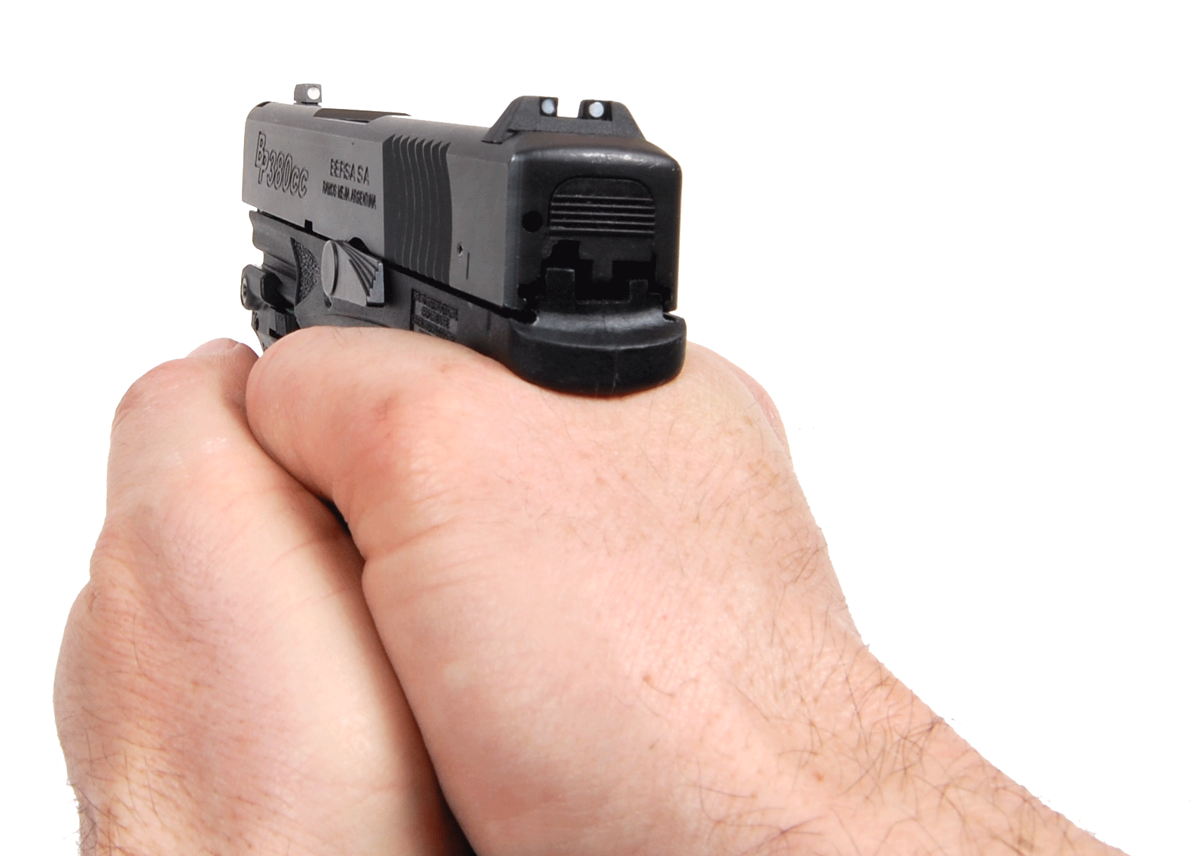 Hand Holding Pistol PNG image