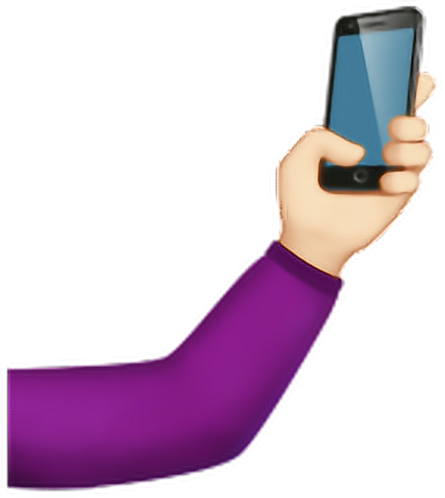 Hand Holding Smartphone_ Selfie Pose PNG image