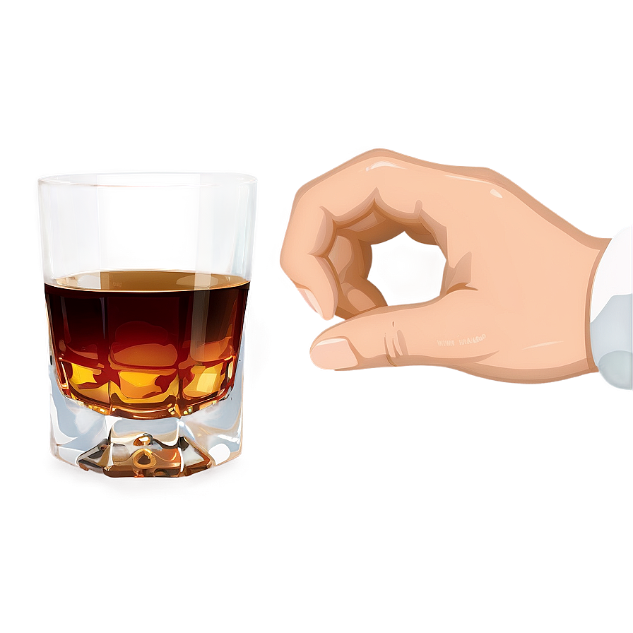 Hand Holding Whiskey Glass Png 06132024 PNG image