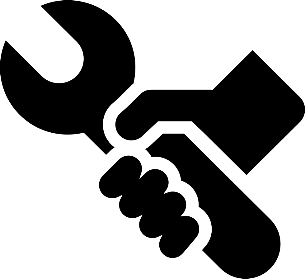 Hand Holding Wrench Icon PNG image