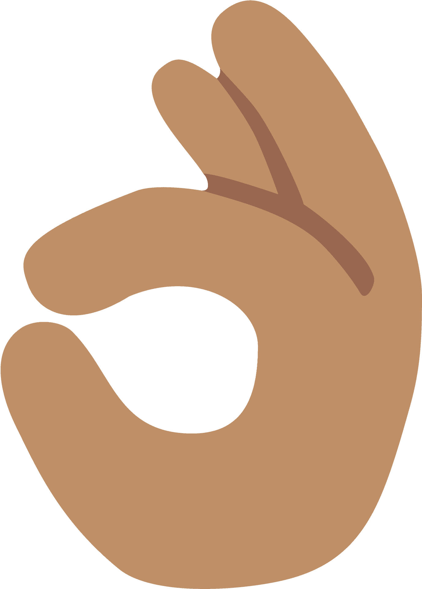 Hand O K Gesture Emoji PNG image