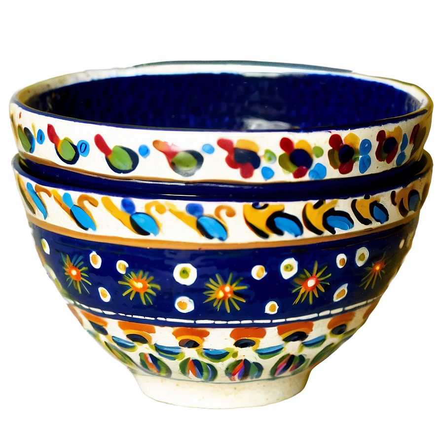 Hand-painted Clay Bowls Png Nle42 PNG image