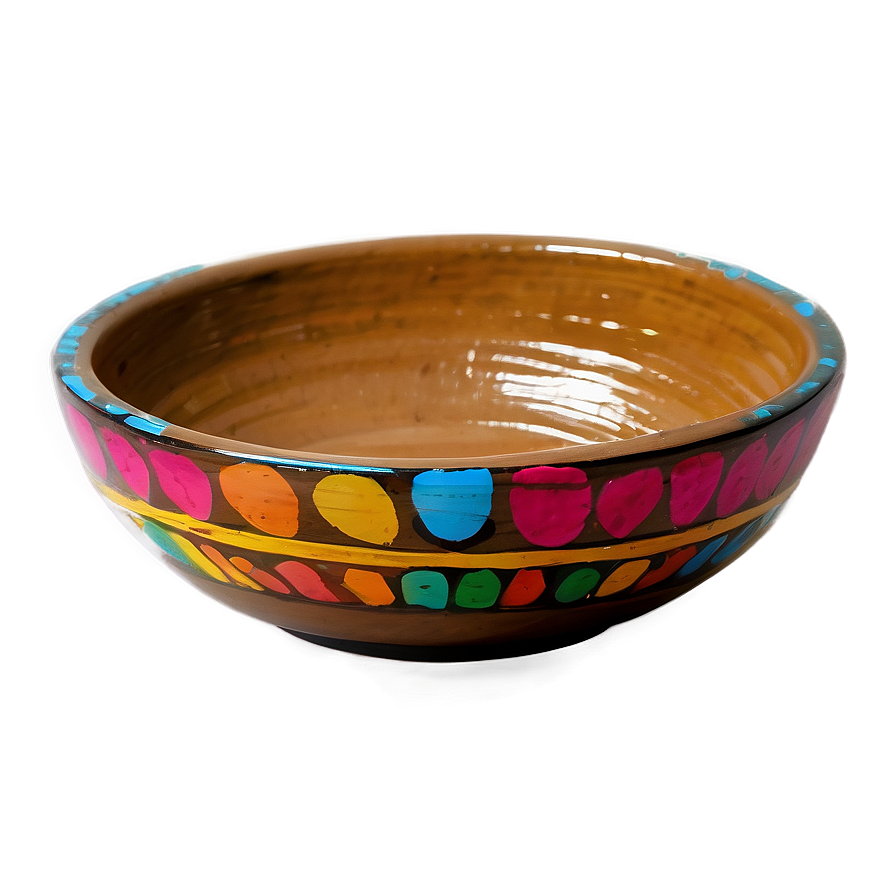 Hand-painted Clay Bowls Png Sbu27 PNG image