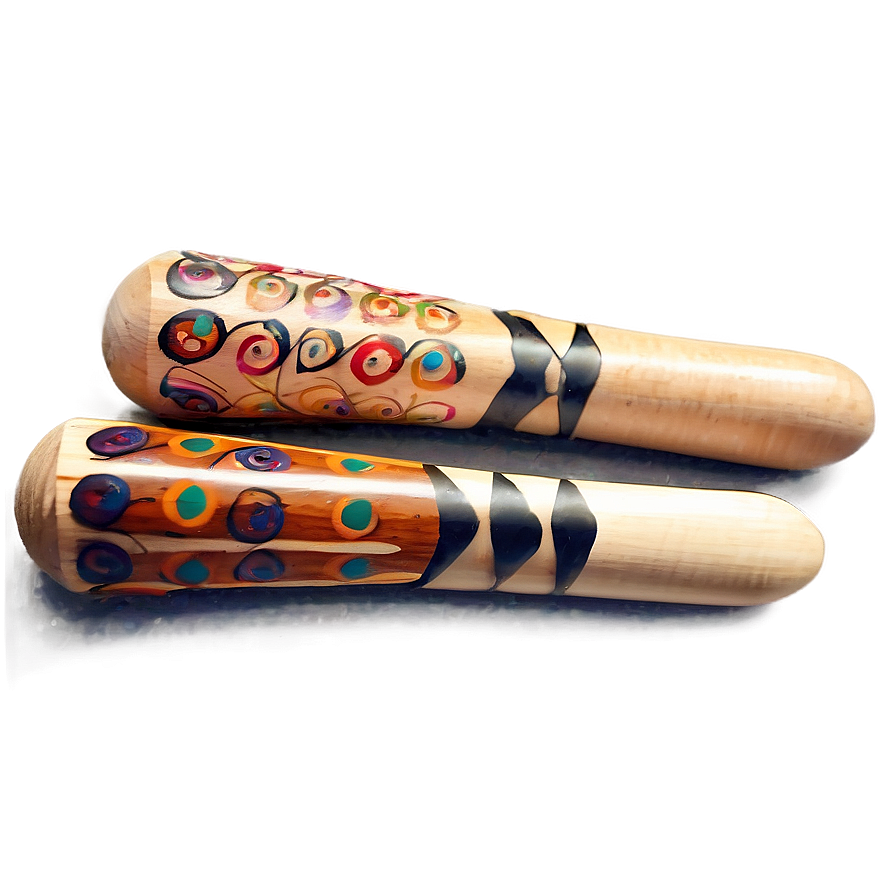 Hand Painted Drumsticks Png 06212024 PNG image