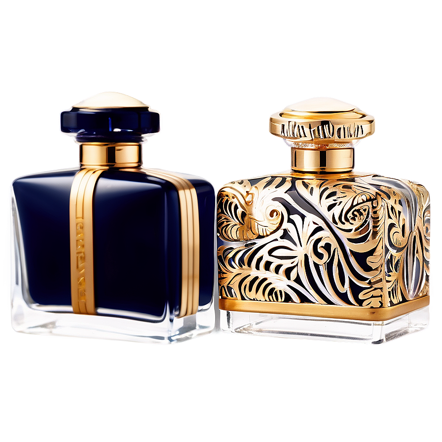 Hand-painted Perfume Bottle Png 05242024 PNG image