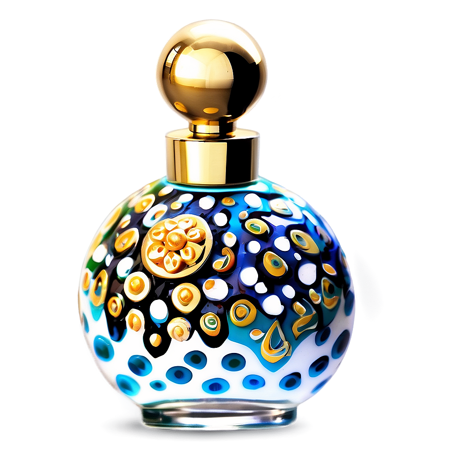 Hand-painted Perfume Bottle Png 06212024 PNG image