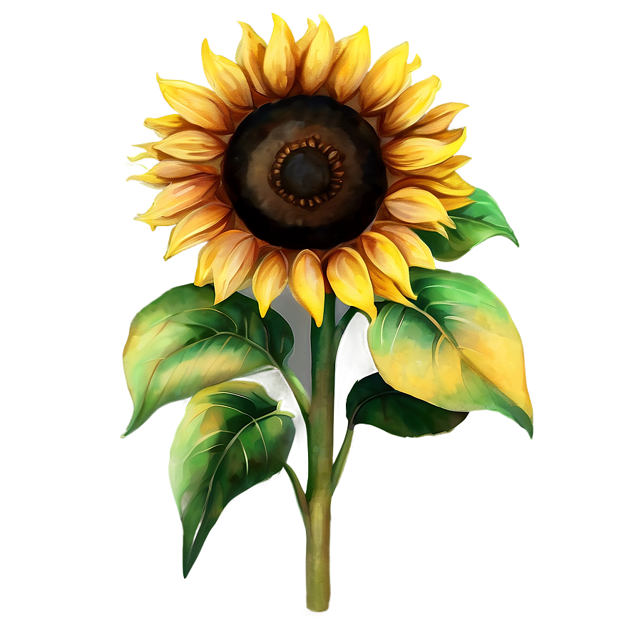 Hand-painted Sunflower Watercolor Png Kar21 PNG image