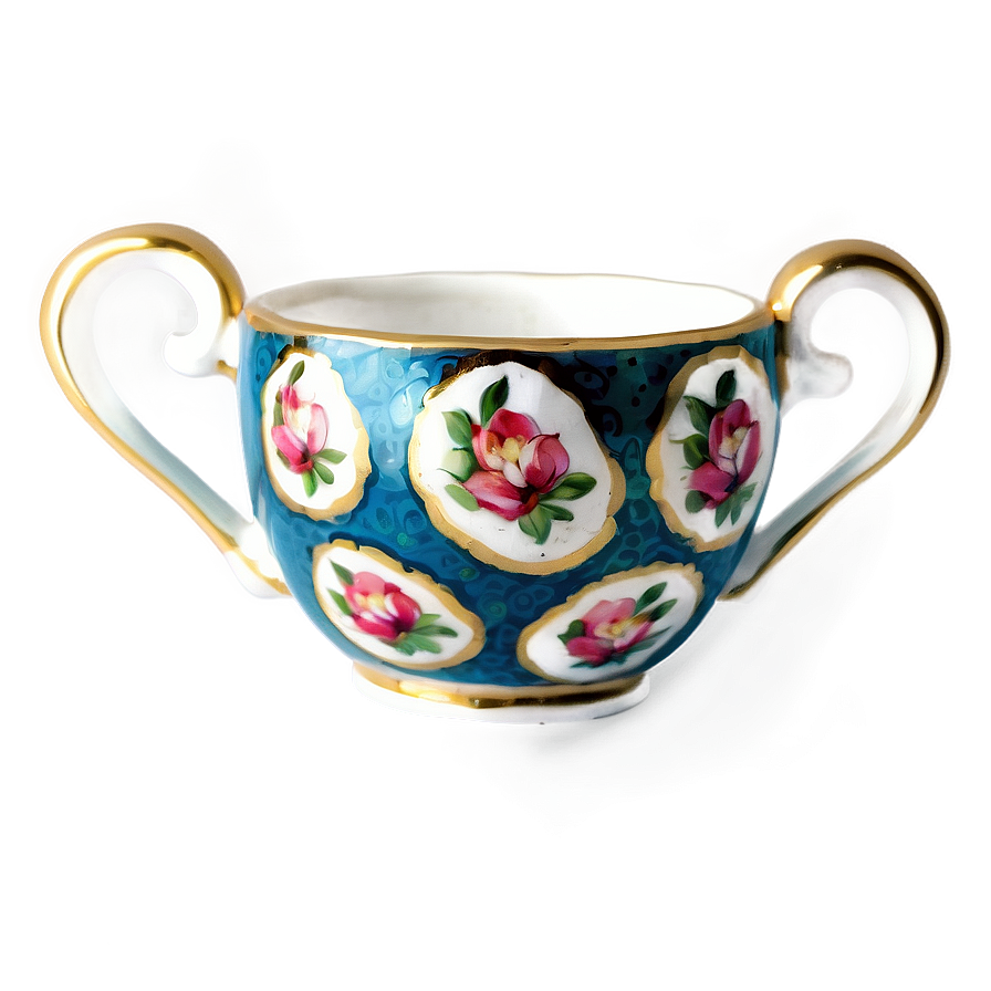 Hand Painted Tea Cup Png Kbj PNG image