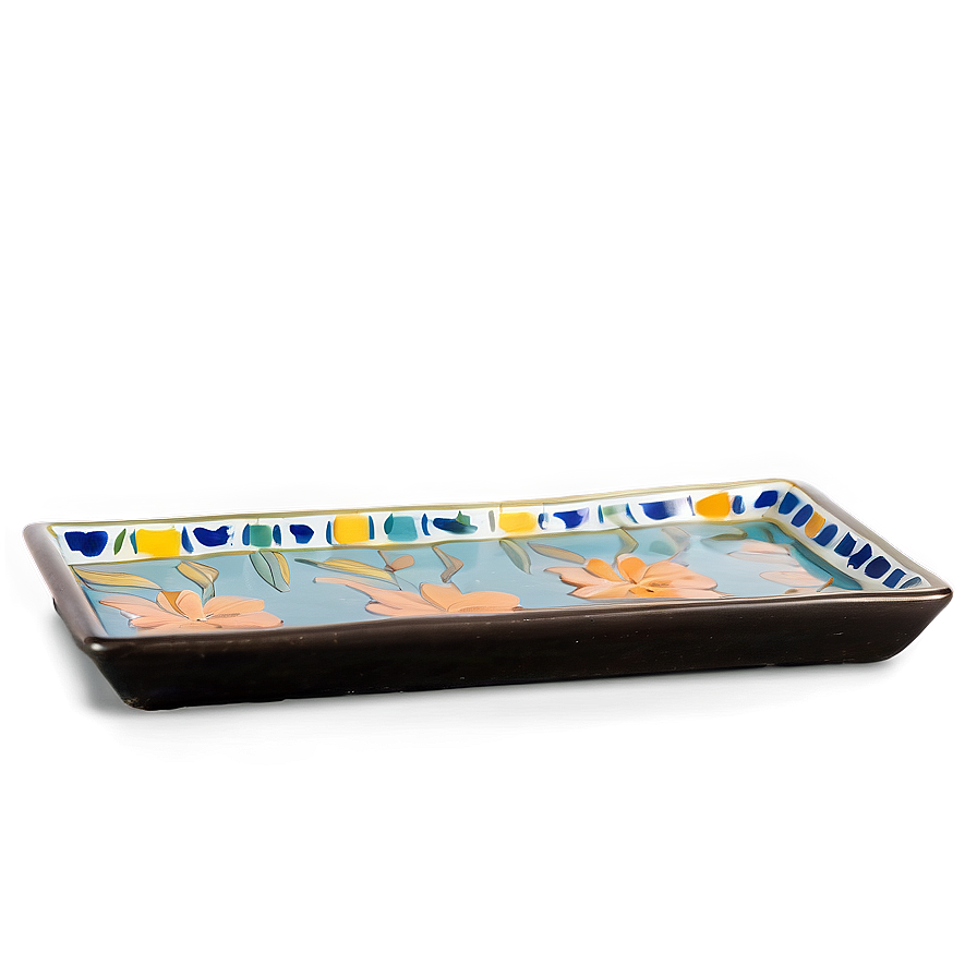 Hand-painted Tile Tray Png 31 PNG image