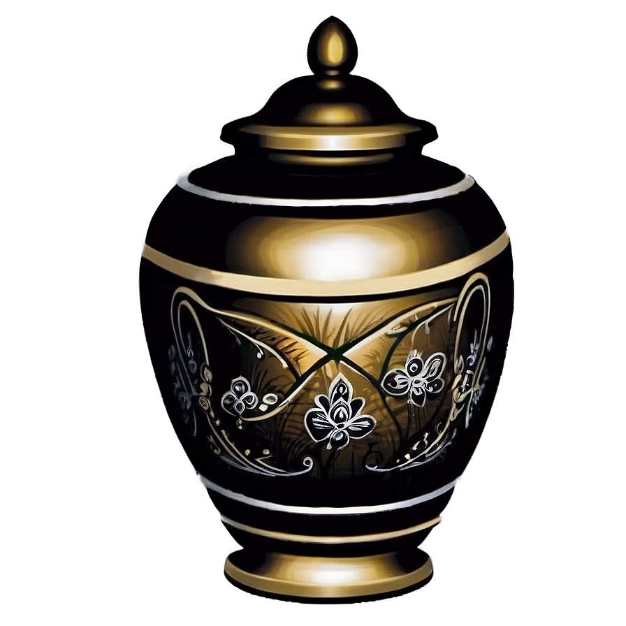 Hand-painted Urn Png Yyy4 PNG image