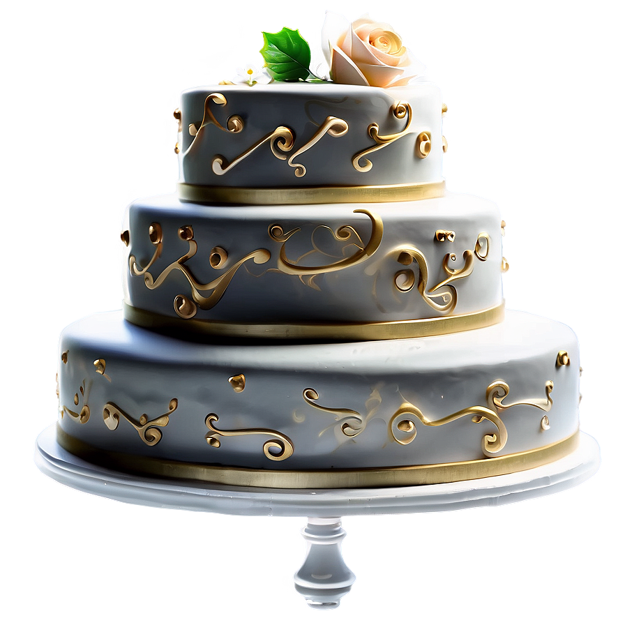 Hand-painted Wedding Cake Png 63 PNG image