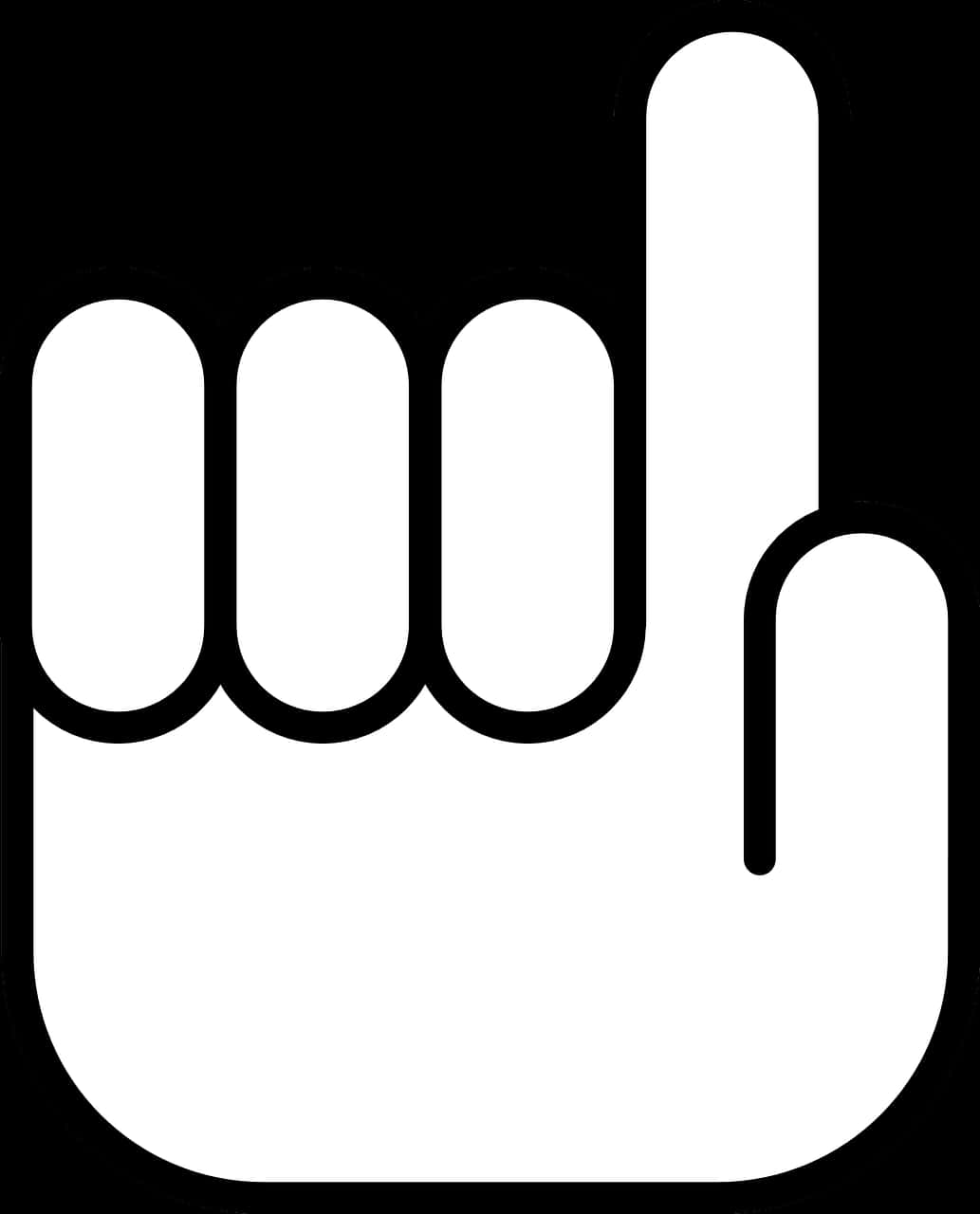 Hand Pointer Cursor Icon PNG image