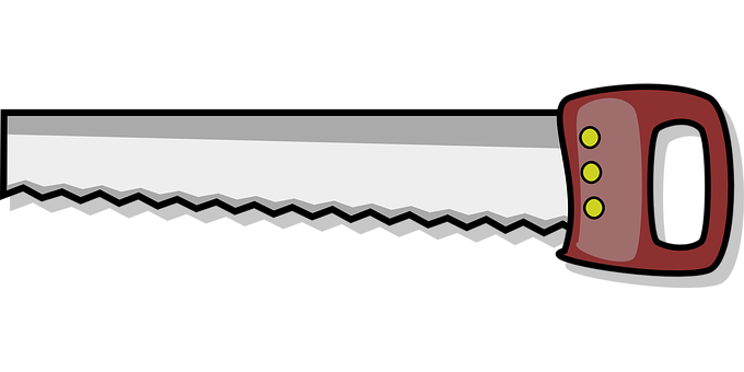 Hand Saw Silhouette PNG image