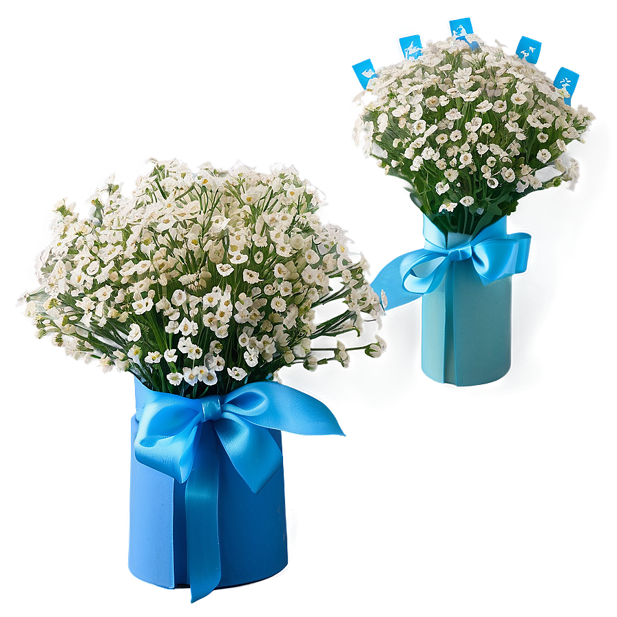 Hand-tied Baby's Breath Bunch Png Any PNG image