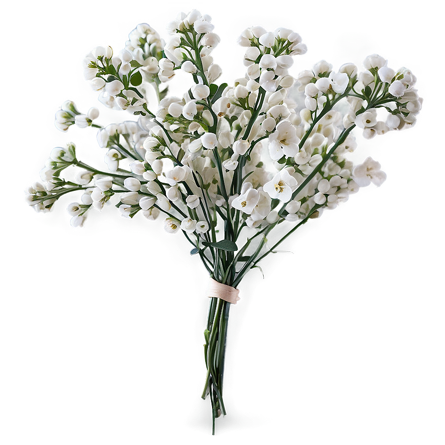 Hand-tied Baby's Breath Bunch Png Vrd PNG image