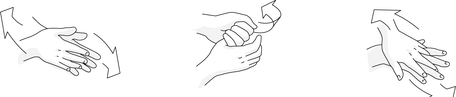 Hand Washing Techniques Illustration PNG image