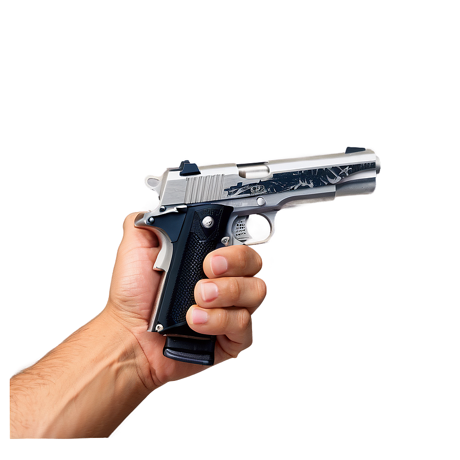 Hand With Pistol Png 06122024 PNG image