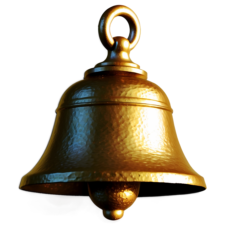 Handcrafted Bronze Bell Png Fgj PNG image