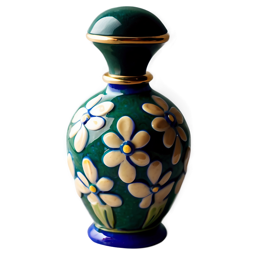 Handcrafted Ceramic Perfume Bottle Png Fev PNG image