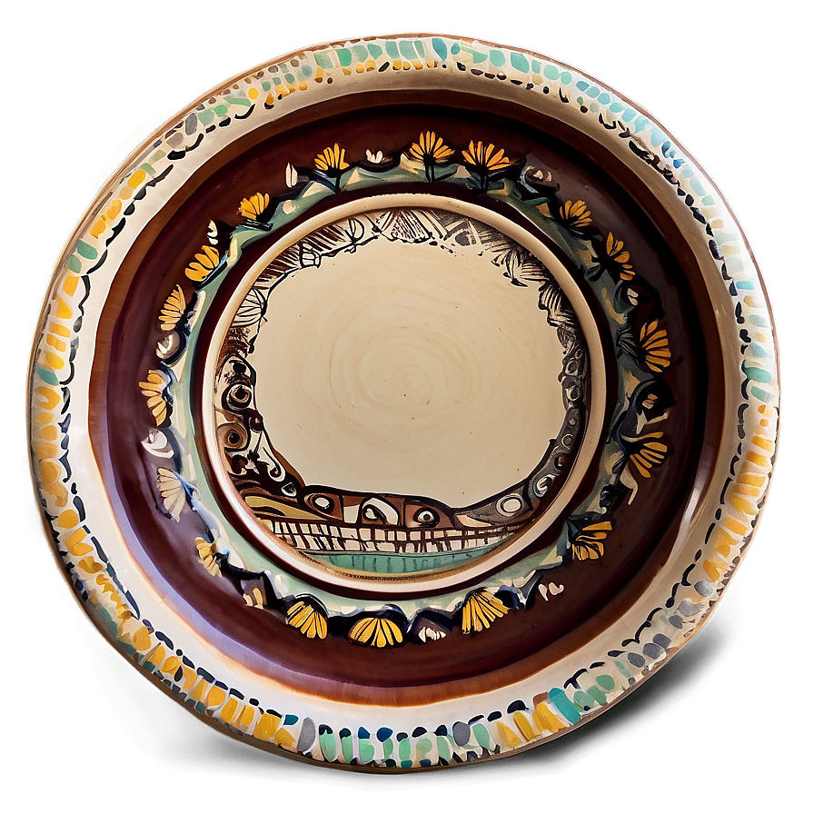 Handcrafted Clay Plates Png Tmb55 PNG image