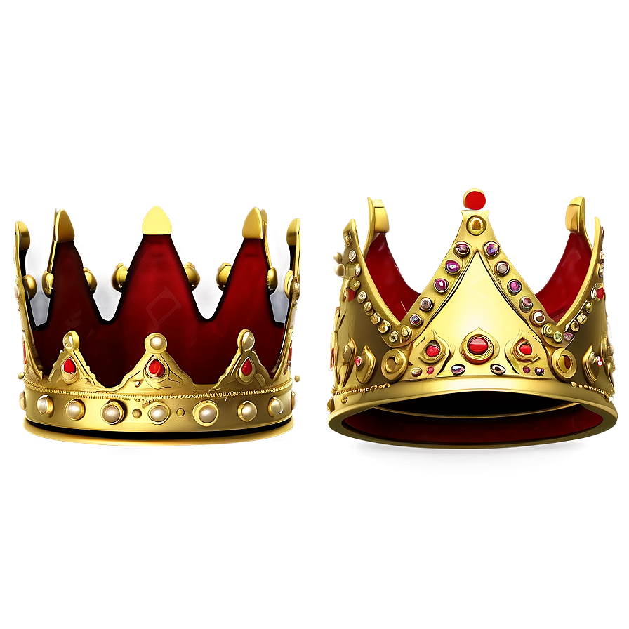 Handcrafted Golden Crown Png 06282024 PNG image