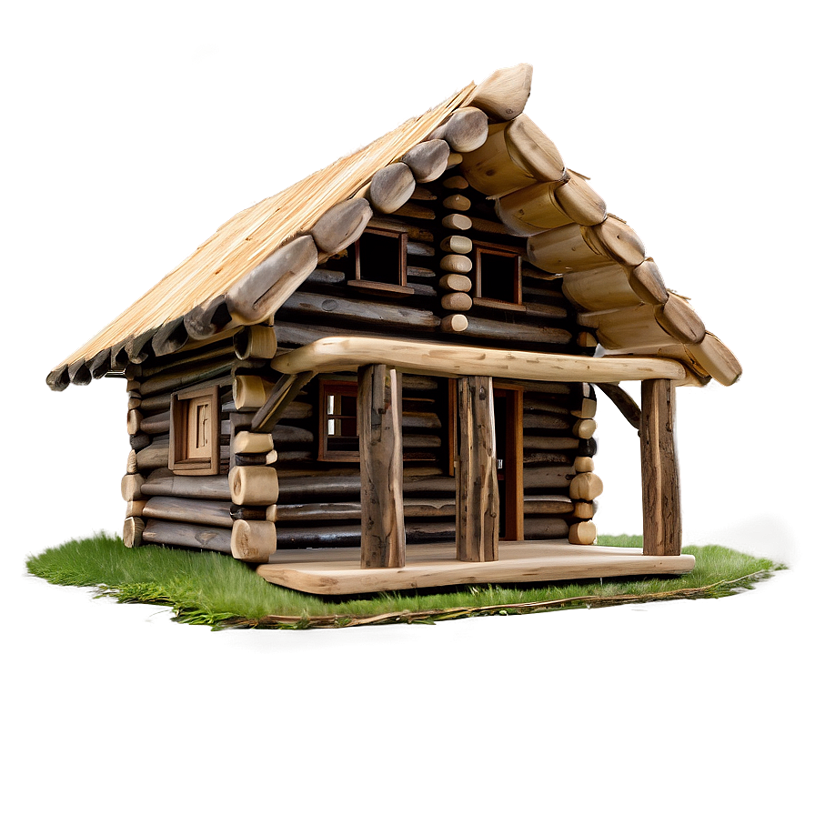 Handcrafted Log Cabin Png 05242024 PNG image