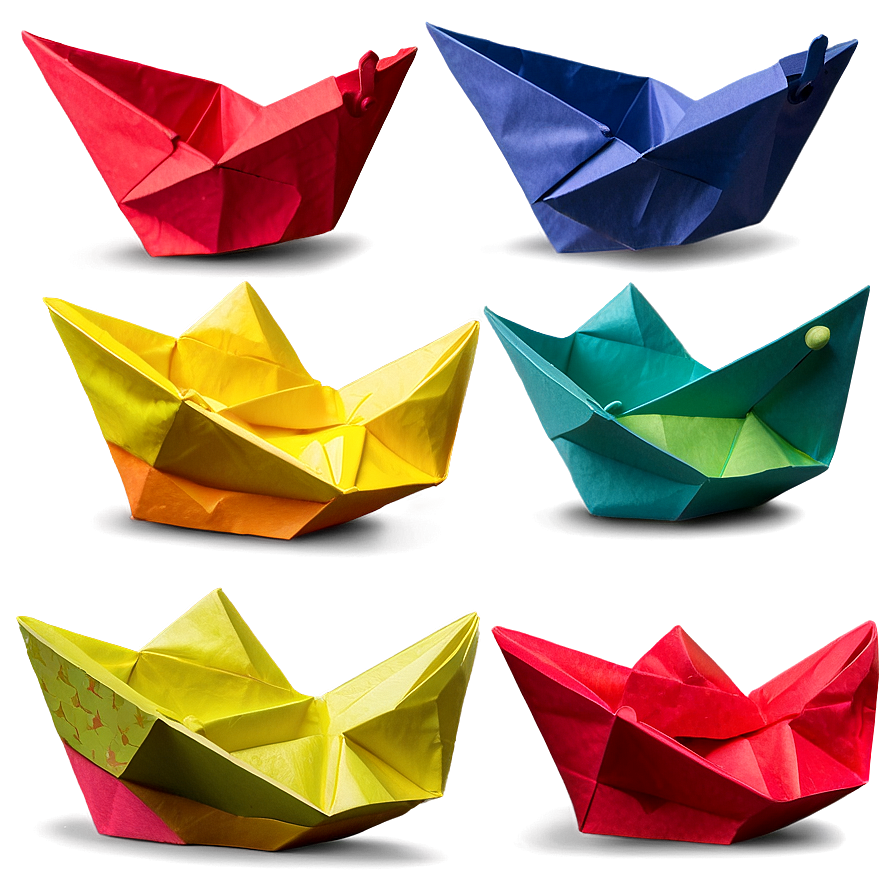 Handcrafted Paper Boat Collection Png 06282024 PNG image