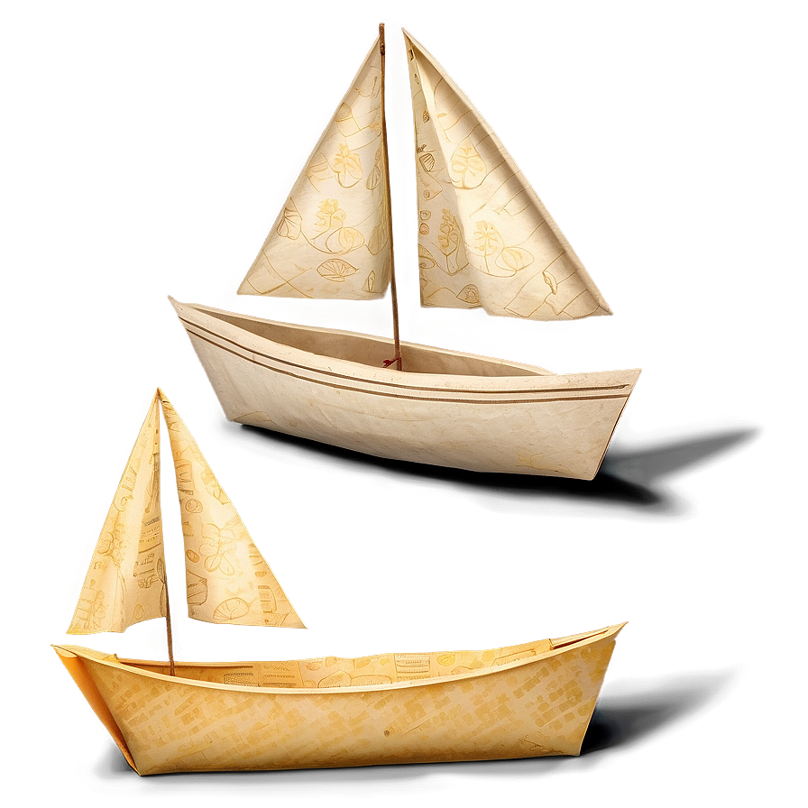 Handcrafted Paper Boat Collection Png 06282024 PNG image