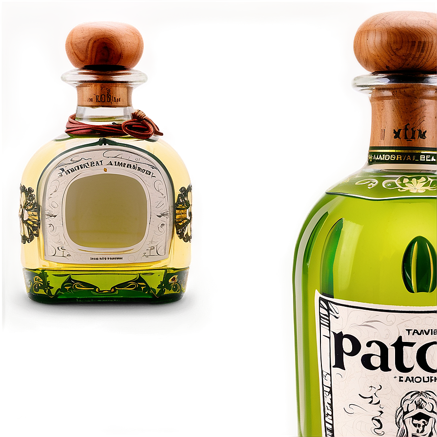 Handcrafted Patron Bottle Png Cjn PNG image