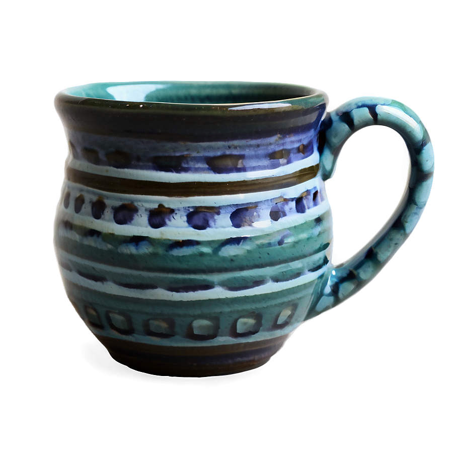 Handcrafted Pottery Mug Png 21 PNG image