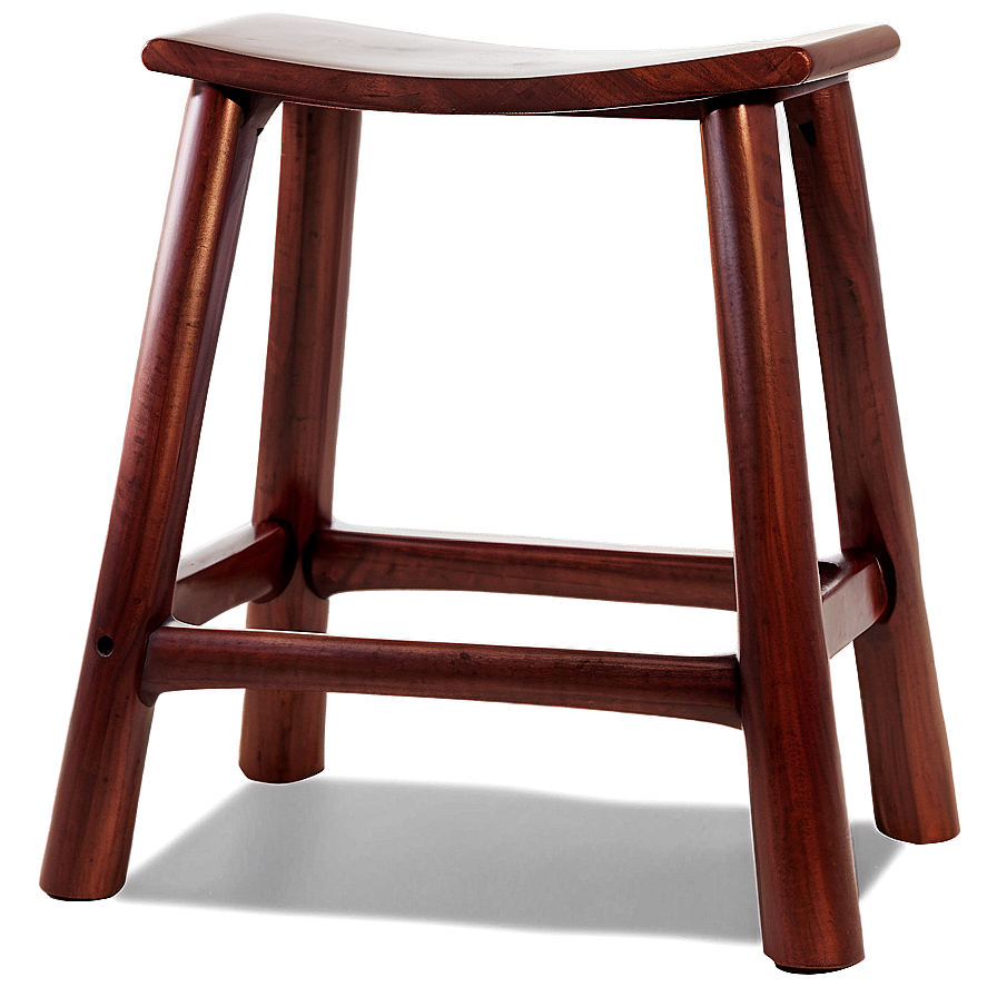 Handcrafted Wood Barstool Png 16 PNG image