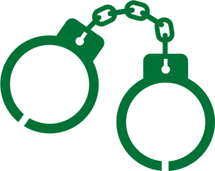 Handcuffs Icon Silhouette PNG image