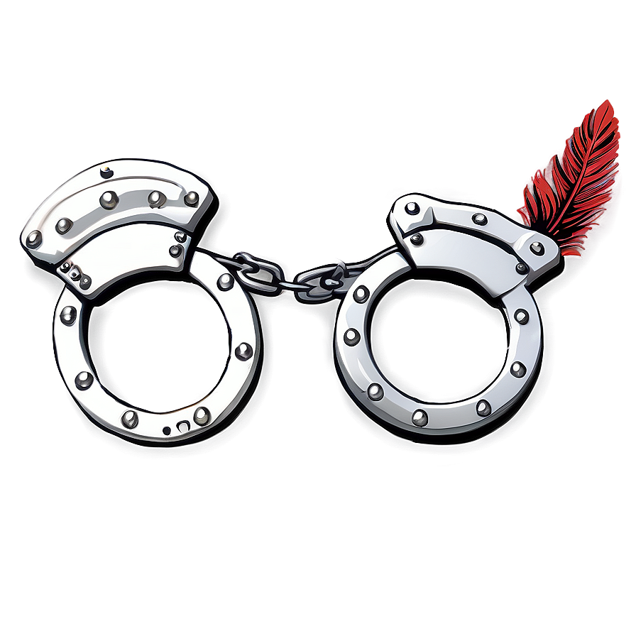 Handcuffs With Feather Png 31 PNG image