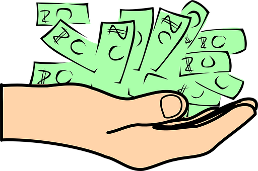 Handfulof Cash Illustration PNG image