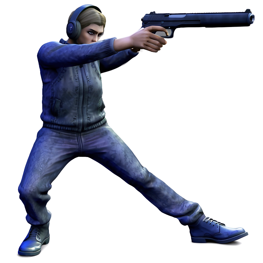 Handgun Aim Ready Png Lpa PNG image