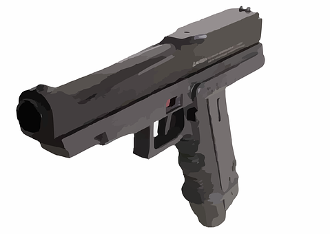 Handgun Vector Illustration PNG image