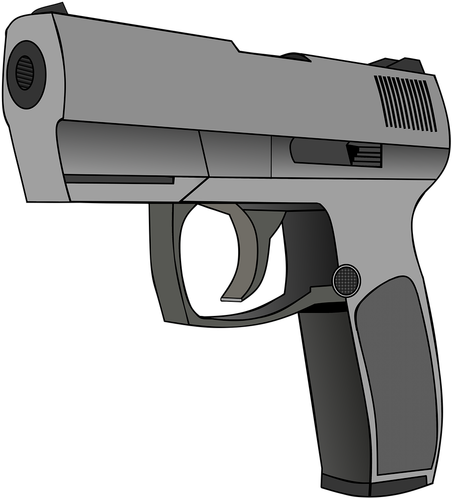 Handgun Vector Illustration PNG image