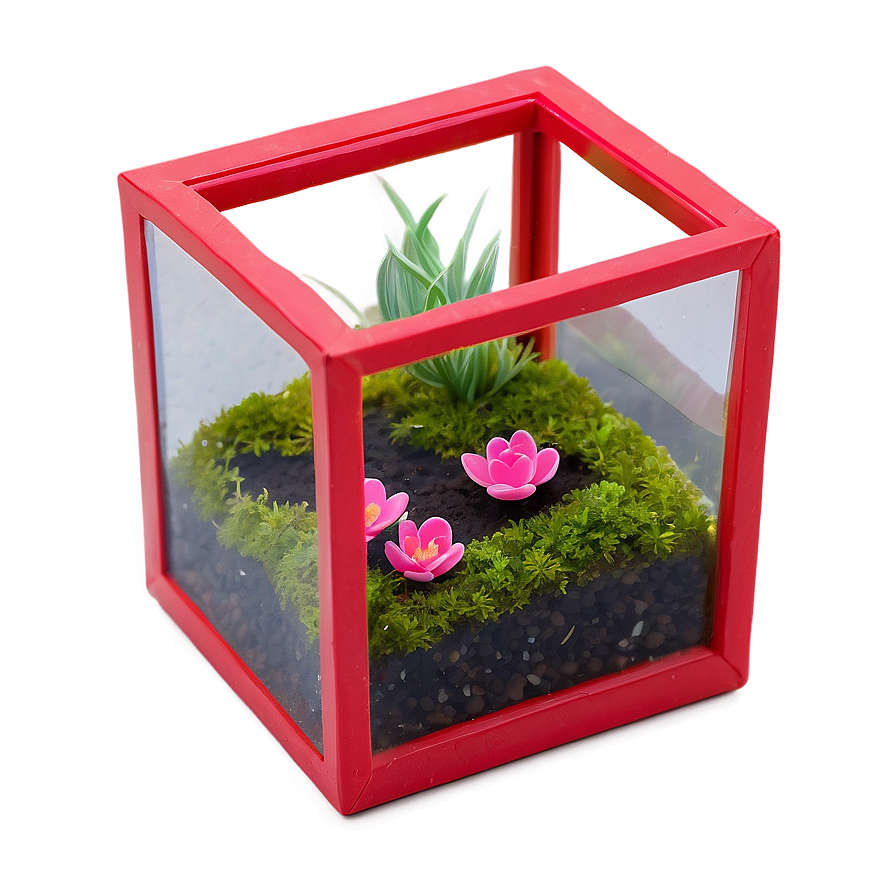 Handmade Glass Terrarium Box Png 06282024 PNG image