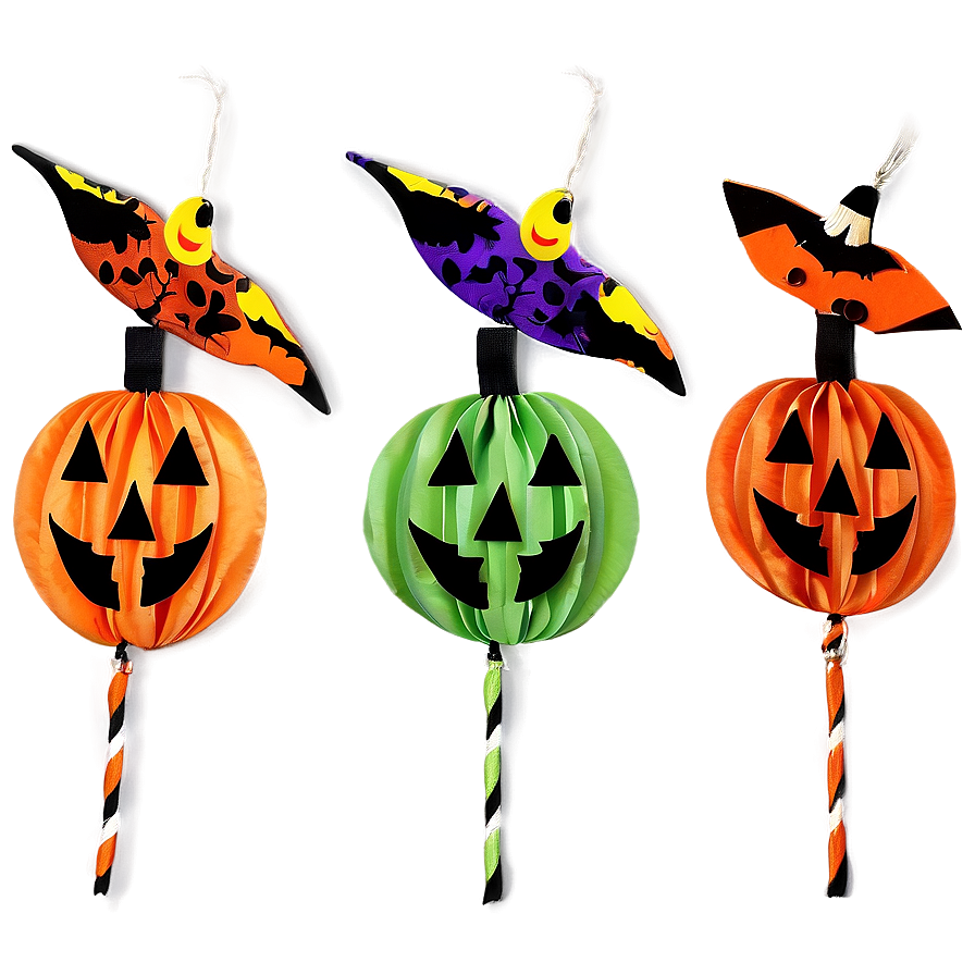 Handmade Halloween Decorations Png Fji7 PNG image